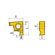 GEL050-A Пластина отрезная, канавочная