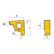 GEL200-100BR Пластина отрезная, канавочная