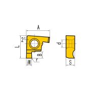 GER280-B Пластина отрезная, канавочная