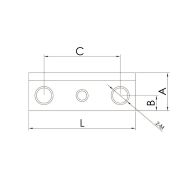 TTPB-30-20-10M8 Прижимная планка для резцедержателя