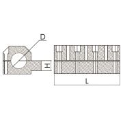 CTTH25-16-100L Разрезной держатель осевого инструмента для токарного станка
