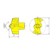 QD-241-RA-F7058 Сменная головка для корпусного сверла 24.1 мм, тип RA