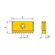 14N0.75ISO-BR215 Пластина твердосплавная для резьбофрез