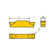 ZTED02503-MG-HR52522 Пластина отрезная, канавочная