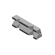 230F-2 Комплект губок быстросменных закаленных призматических тисков StandardFLEX 1А-2 GERARDI