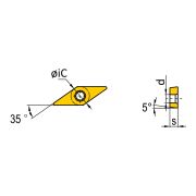 2NU-VBGW160402-KBN910 Пластина для точения с напайками PCBN