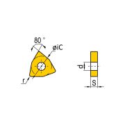 1NU-WNGA080408-KBCN700 Пластина для точения с напайками PCBN