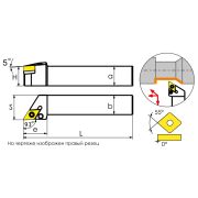 PDJNL2525M15 Державка проходная для наружного точения