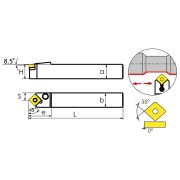 PDNNN2525M15 Державка проходная для наружного точения